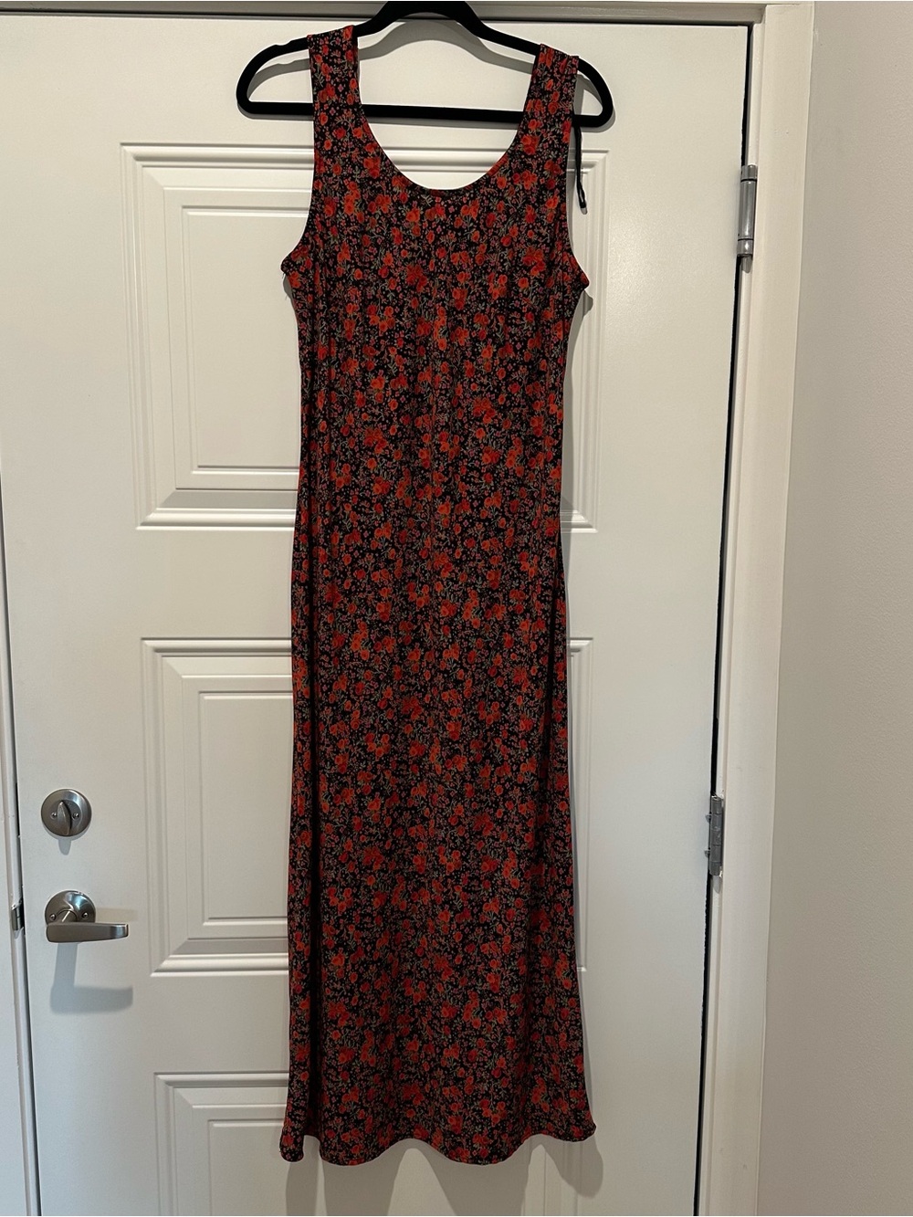 Vtg 90s K Studio Sleeveless Maxi Floral Dress